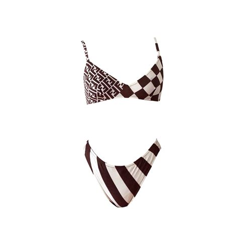 fendi schwimmhose|fendi checkered swimwear.